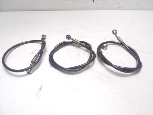 TRIUMPH SPRINT 1050 ST 2005-2009 BRAKE HOSES PIPES X 3