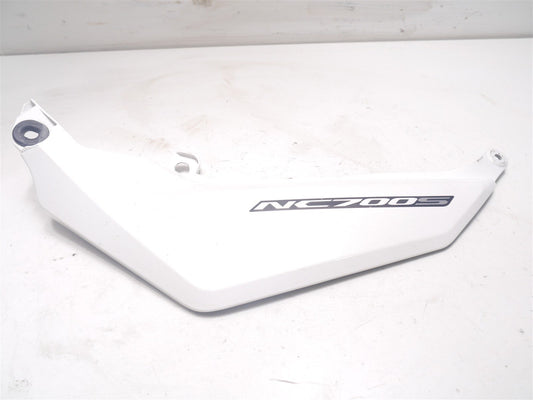 HONDA NC700 NC 700 S A ABS 2012-2014 LEFT SIDE PANEL FAIRING METALLIC WHITE